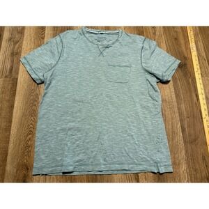 Boston Traders Shirts Men's Size Large Green Short Sleeve Breathable Pocket